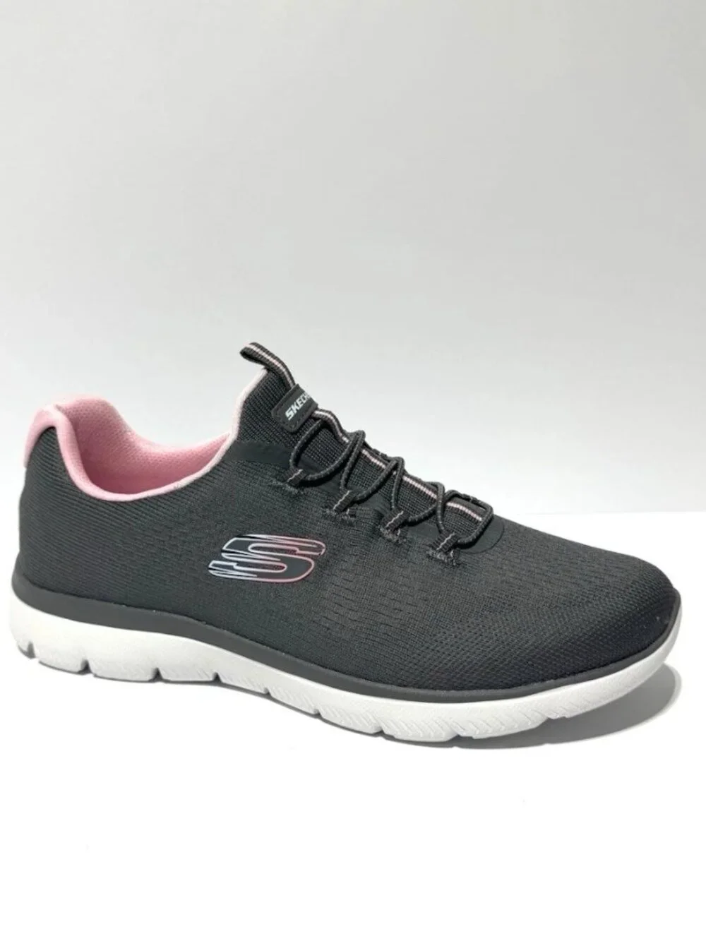Skechers Womens Summits Radiant Flow Sneakers Gray Size 8W